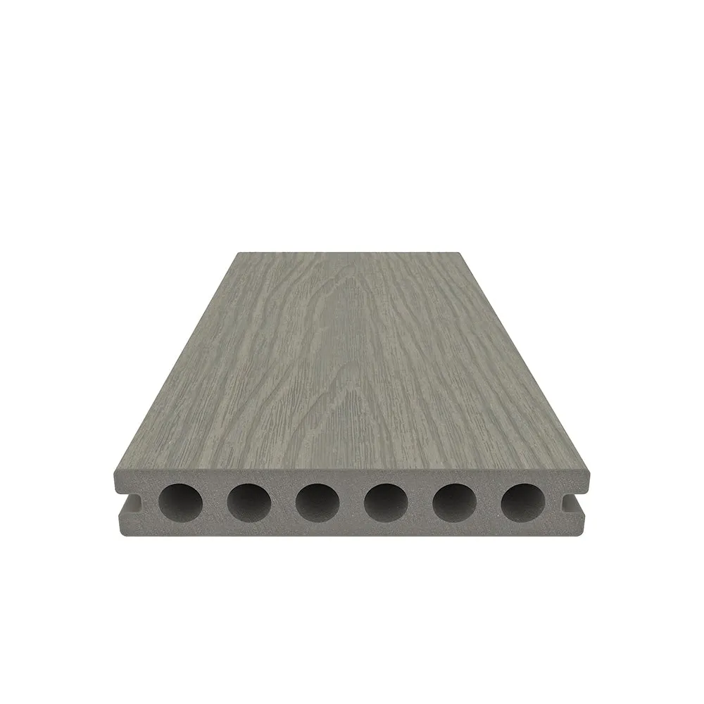 NewTechWood Voyager Hollow Board 1-in x 6-in x 8-ft Roman Antique Grooved Composite Deck Board (49-Pack), photo 2 of 6