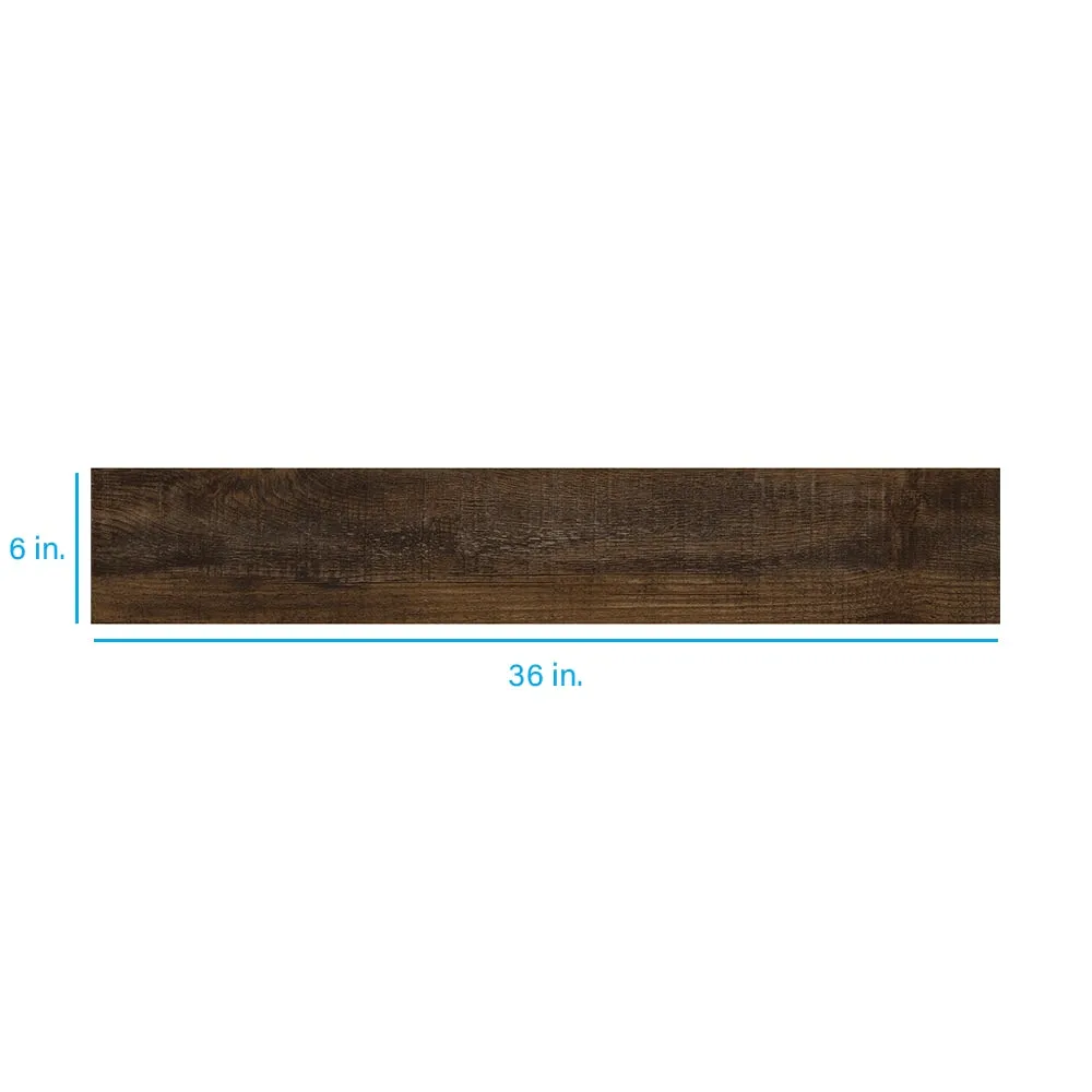 Style Selections Antique Woodland Oak 6-in W x 36-in L x 2-mm Peel-and-Stick Water-Resistant Luxury Vinyl Plank Flooring (1.5-sq ft Piece), photo 6 of 7