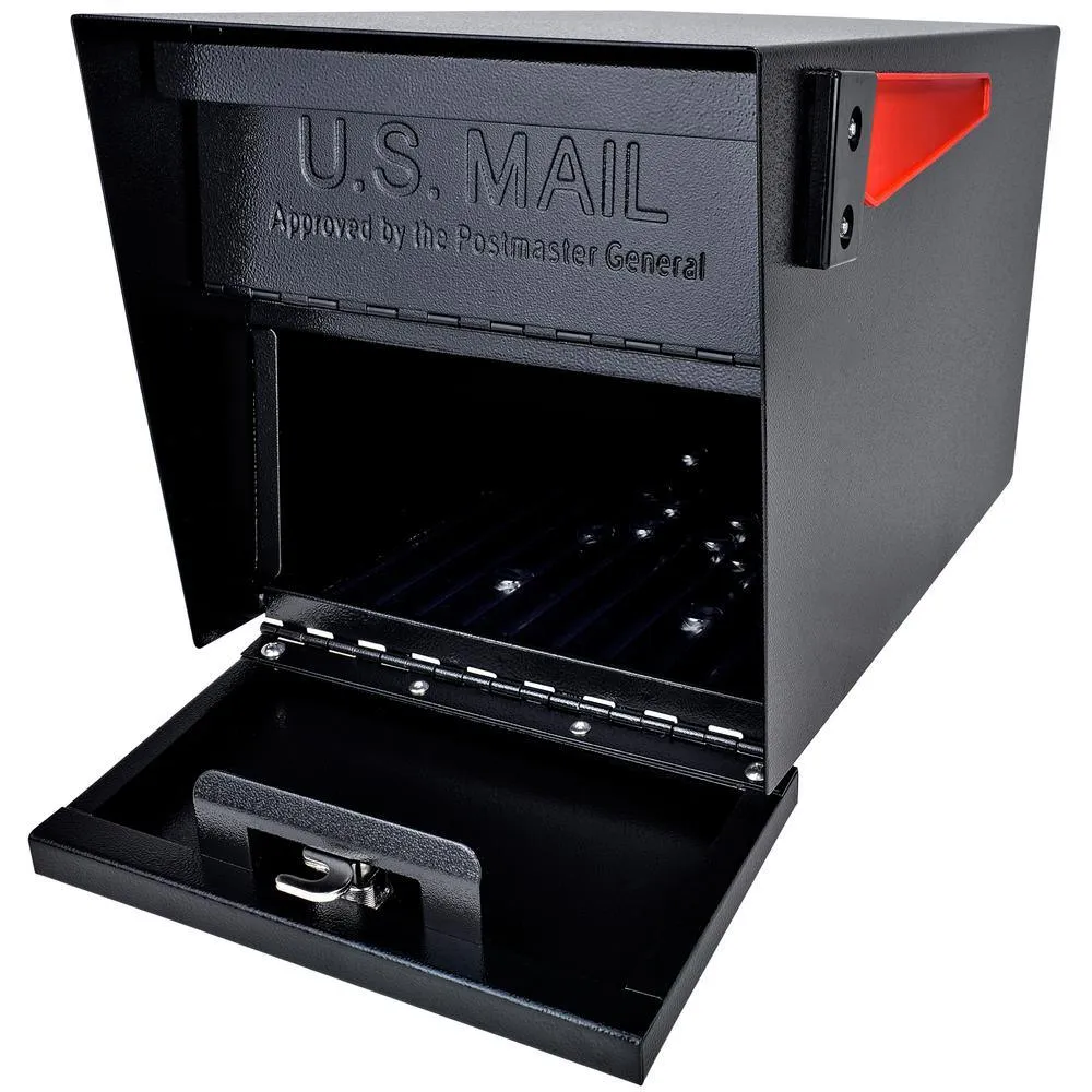 Mail Boss Mail Manager Locking Post-Mount Mailbox with High Security Reinforced Patented Locking System, Black, photo 3 of 13