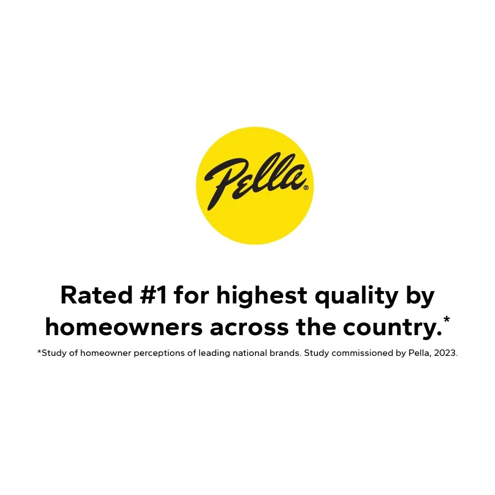 Pella 150 Series 72-in x 80-in x 4-9/16-in Jamb Low‑E Blinds-Between-the-Glass White Vinyl Right-Hand Sliding Double Patio Door, photo 7 of 8