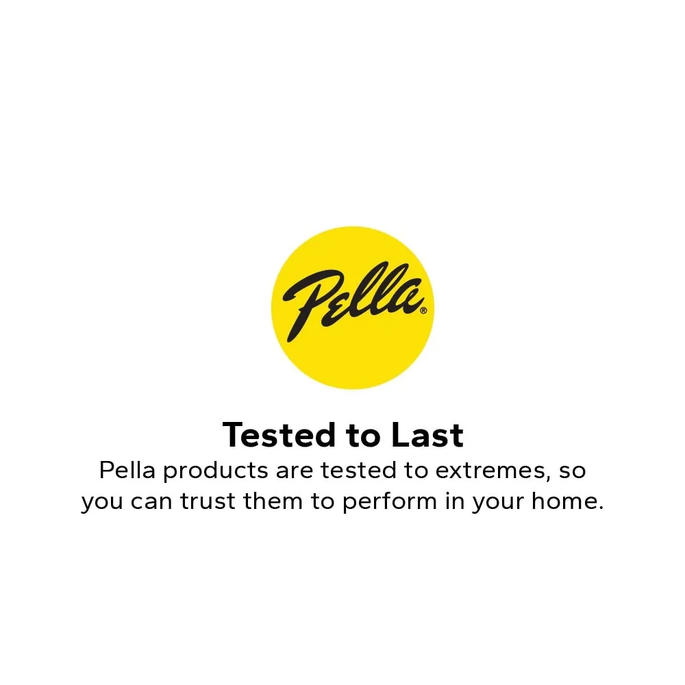 Pella 150 Series 72-in x 80-in x 4-9/16-in Jamb Low‑E Blinds-Between-the-Glass White Vinyl Right-Hand Sliding Double Patio Door, photo 8 of 8