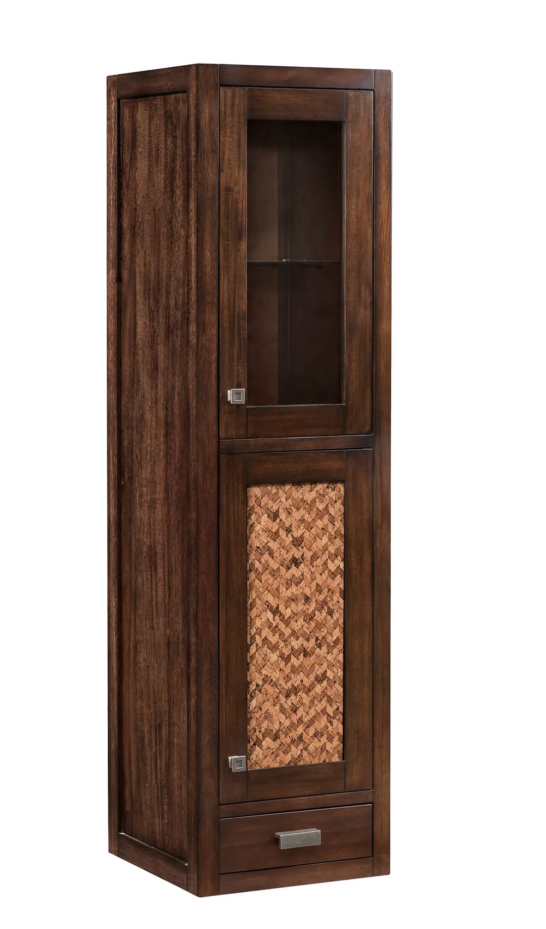 James Martin Vanities Addison 14.9-in x 55.6-in x 14.9-in Mid-century Acacia Soft Close Bathroom Wall Cabinet, photo 4 of 7