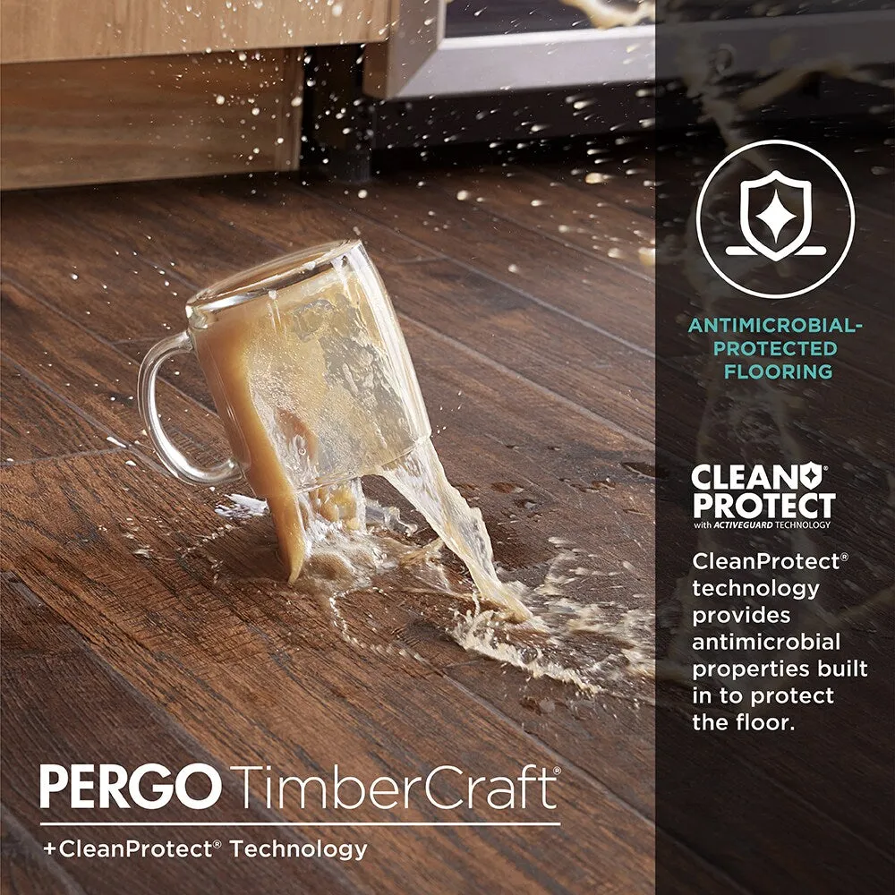 Pergo TimberCraft +WetProtect Ruxin Oak Waterproof Laminate Flooring, photo 21 of 25