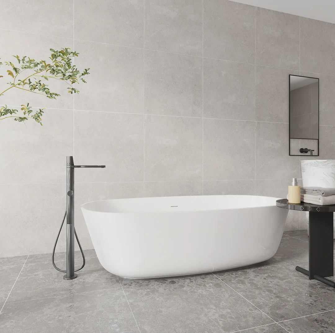 Giorbello Ambience Natural Ivory 24-in x 24-in Matte Porcelain Stone Look Floor Tile (12-sq. ft/ Carton), photo 5 of 7