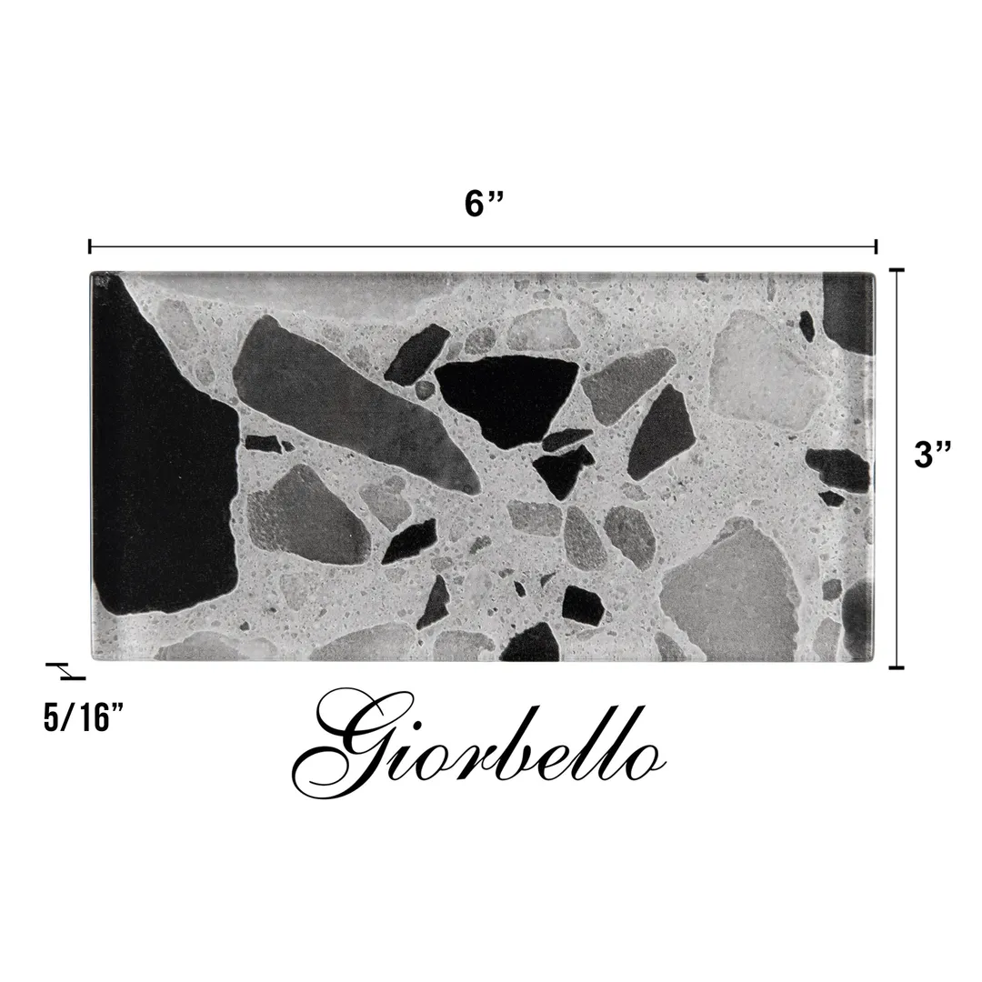 Giorbello Silver Moonstone 3-in x 6-in Glossy Glass Stone Look Wall Tile (5-sq. ft/ Carton), photo 7 of 7