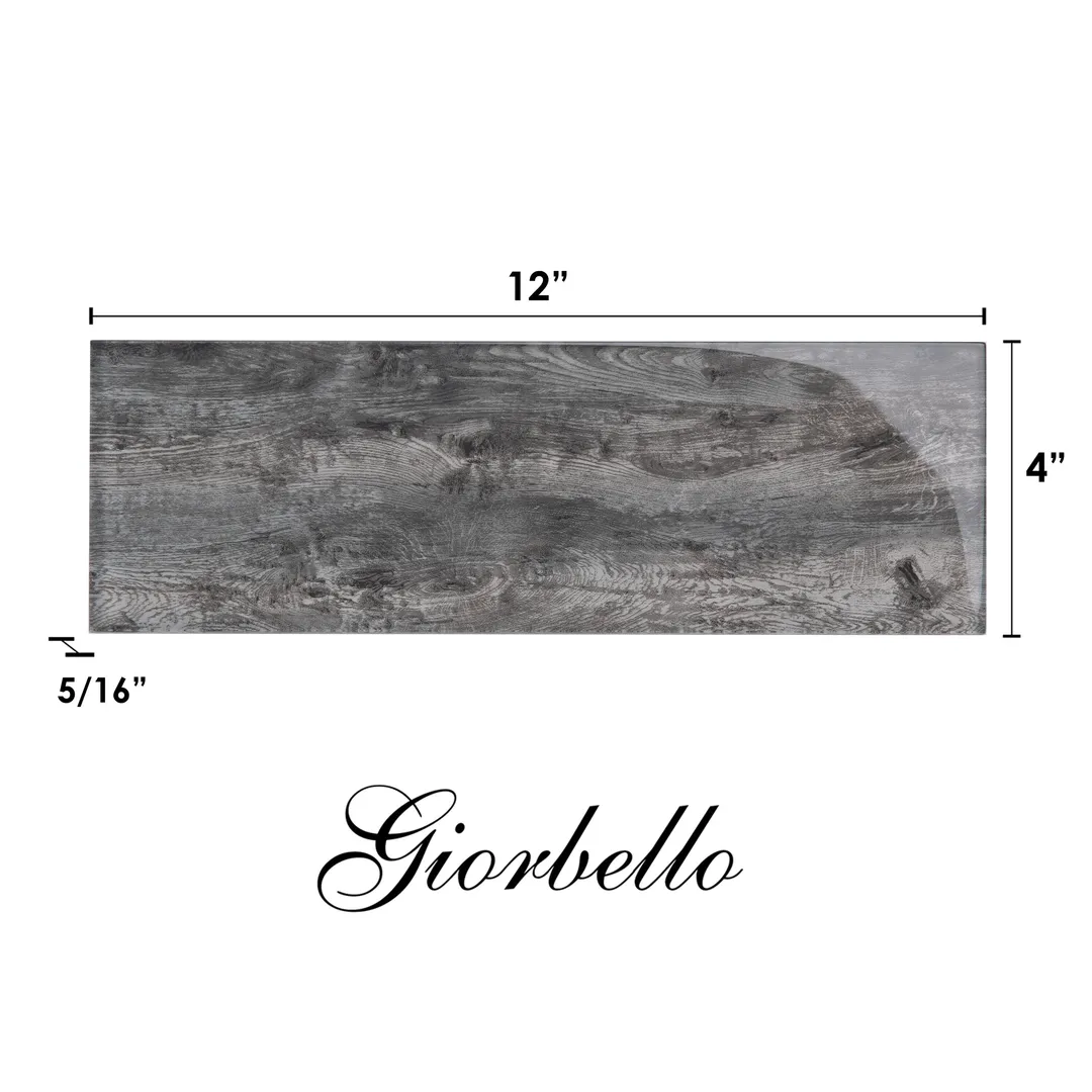 Giorbello Platinum Oak 4-in x 12-in Glossy Glass Wood Look Wall Tile (5-sq. ft/ Carton), photo 7 of 7