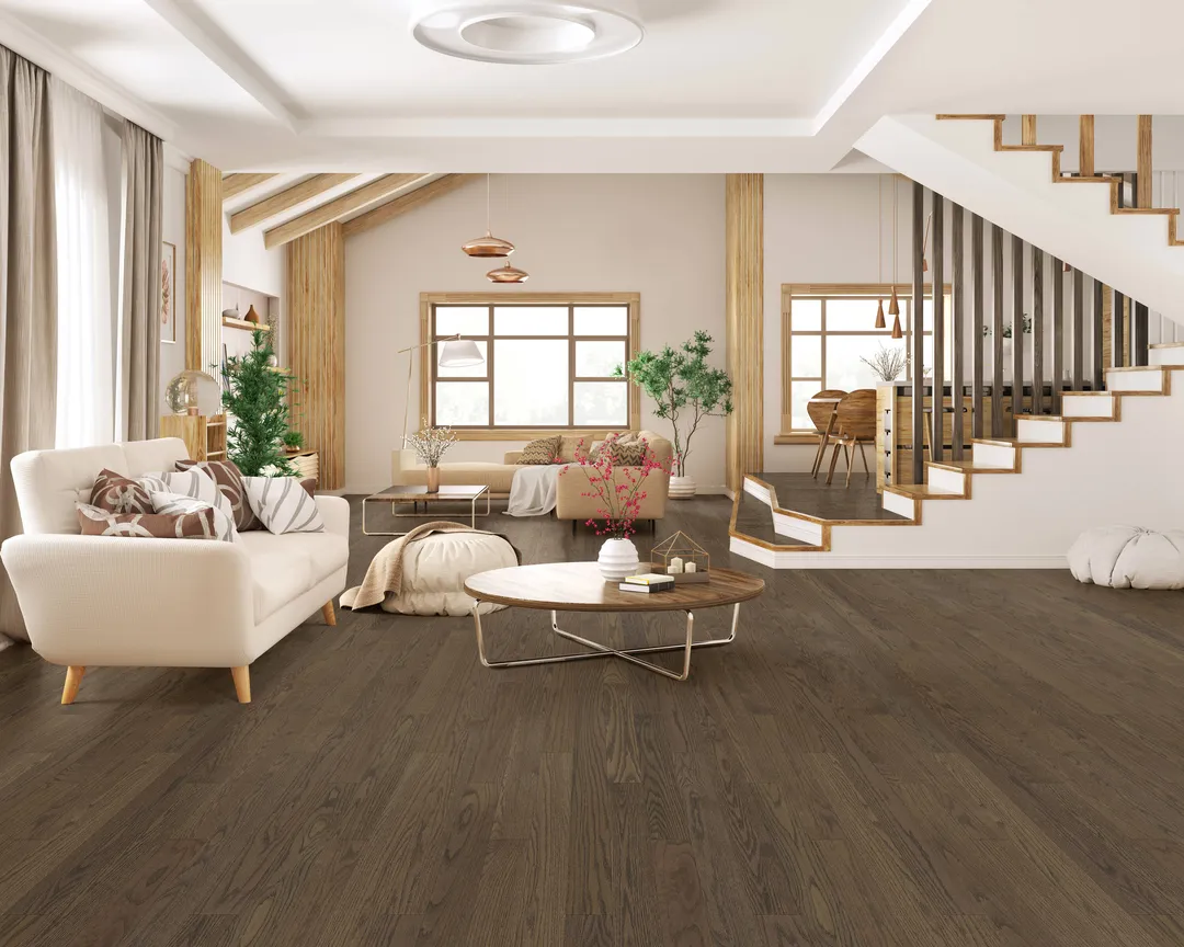 Green Leaf Worn Driftwood Oak 3/4-in T x 4-in W Smooth/Traditional Solid Hardwood Flooring ( 16-sq ft / Carton ), photo 2 of 5