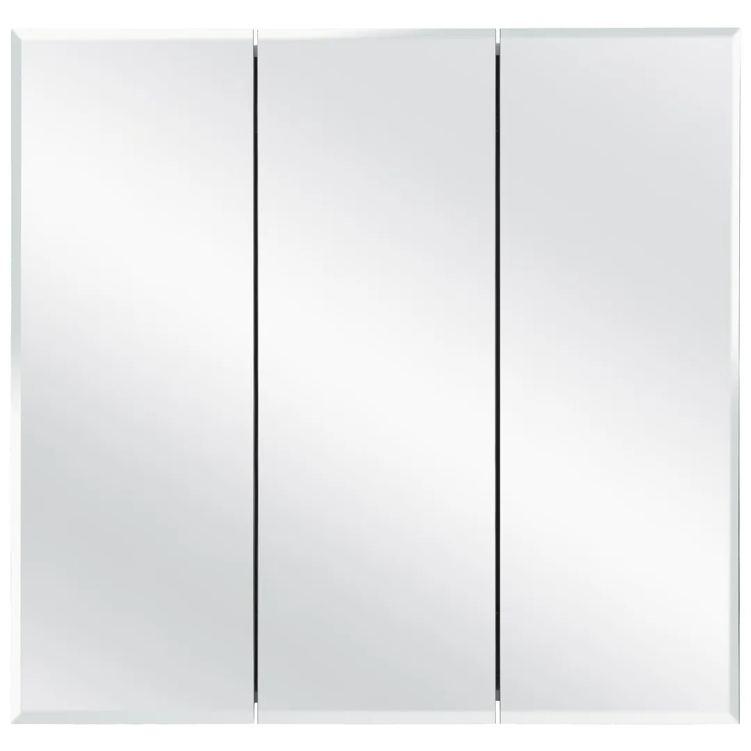Design House Cyprus 25.1-in x 24.5-in Surface/Recessed Mount Clear Mirrored Medicine Cabinet, photo 12 of 19