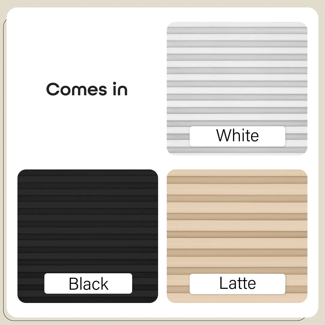 Achim Cordless 1-2-3 Shade, 48 in W x 75 in L, Black Room Darkening Cordless Pleated Temporary Shade, photo 6 of 8