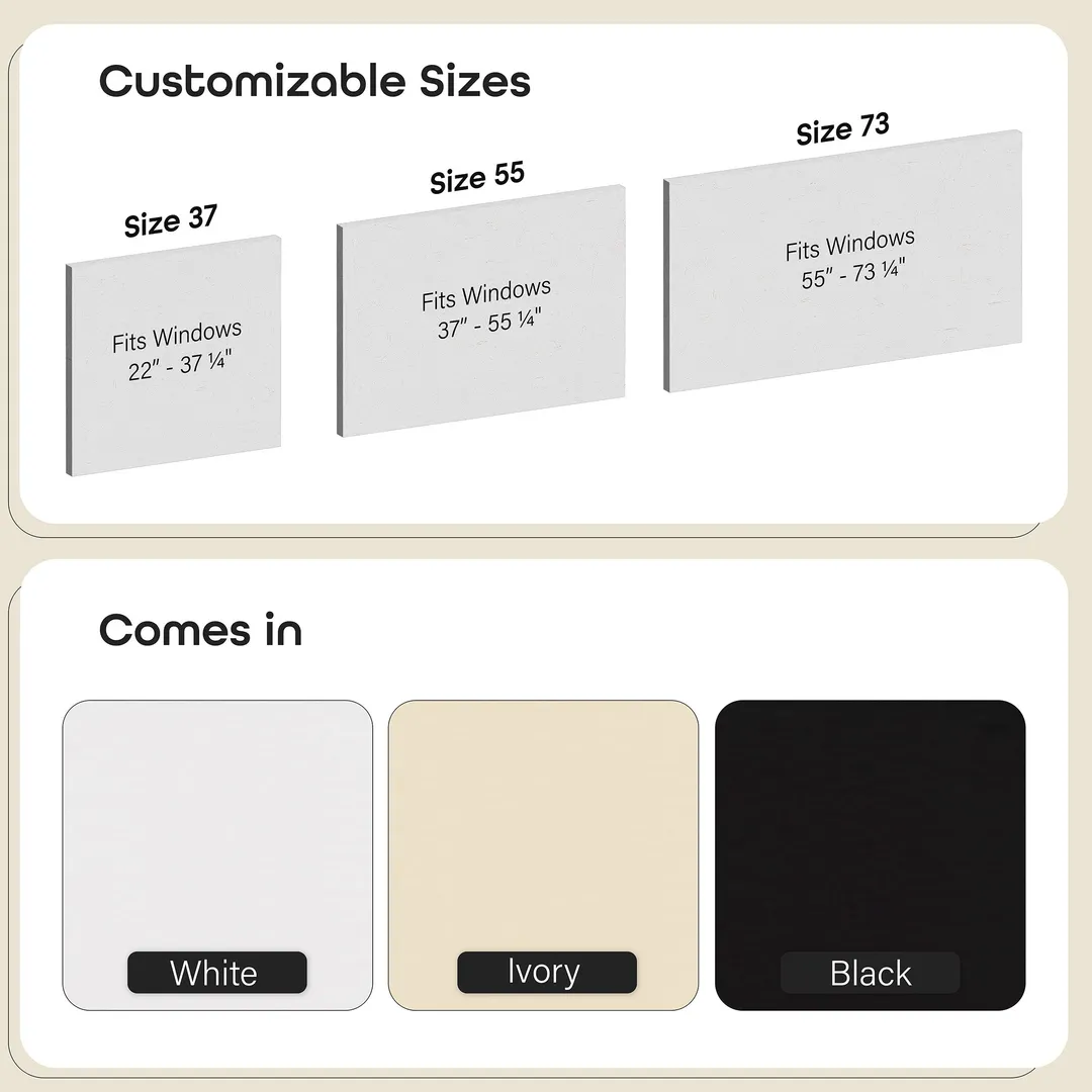 Achim Tear Down Room Darkening Shade, 73-in W x 72-in L, White Cordless Vinyl Roller Shade, photo 6 of 7