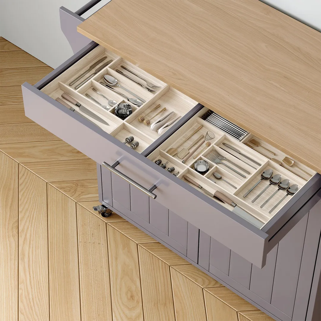 Jarenie Gray Mdf Base with Mdf Wood Top Rolling Kitchen Island (18-in x 35.1-in x 33.9-in), photo 7 of 10