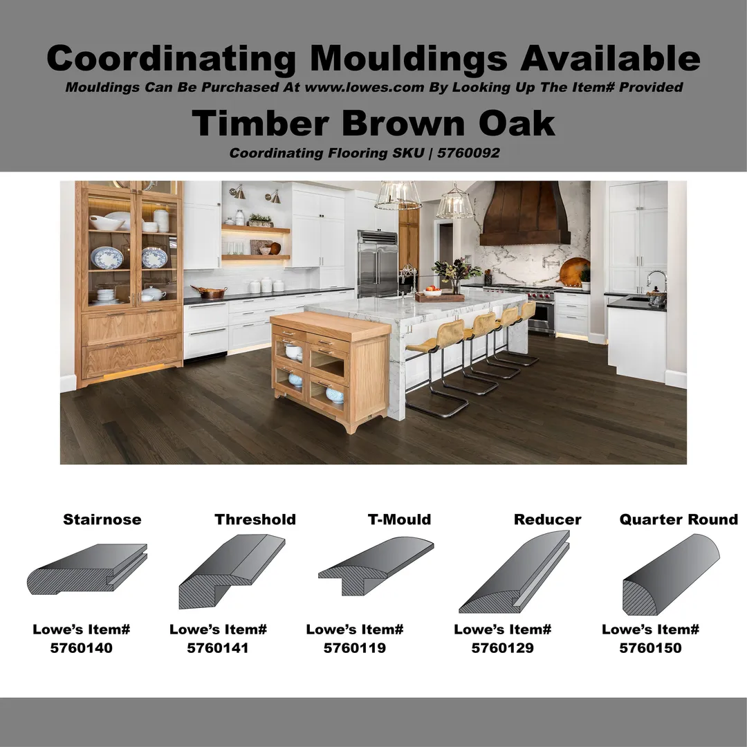 Green Leaf Timber Brown Oak 3/4-in T x 4-in W Smooth/Traditional Solid Hardwood Flooring ( 16-sq ft / Carton ), photo 5 of 5