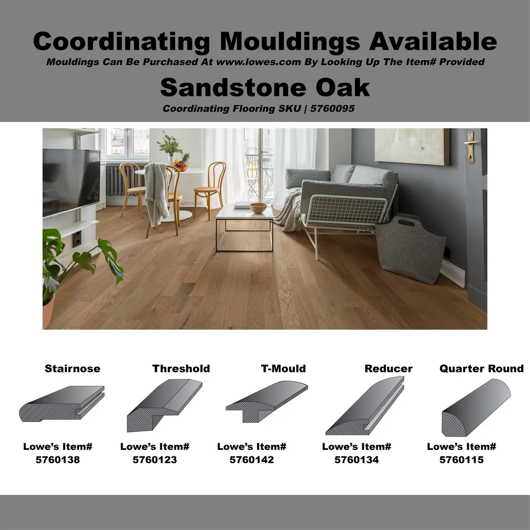 Green Leaf Sandstone Oak 3/4-in T x 4-in W Smooth/Traditional Solid Hardwood Flooring ( 16-sq ft / Carton ), photo 4 of 4