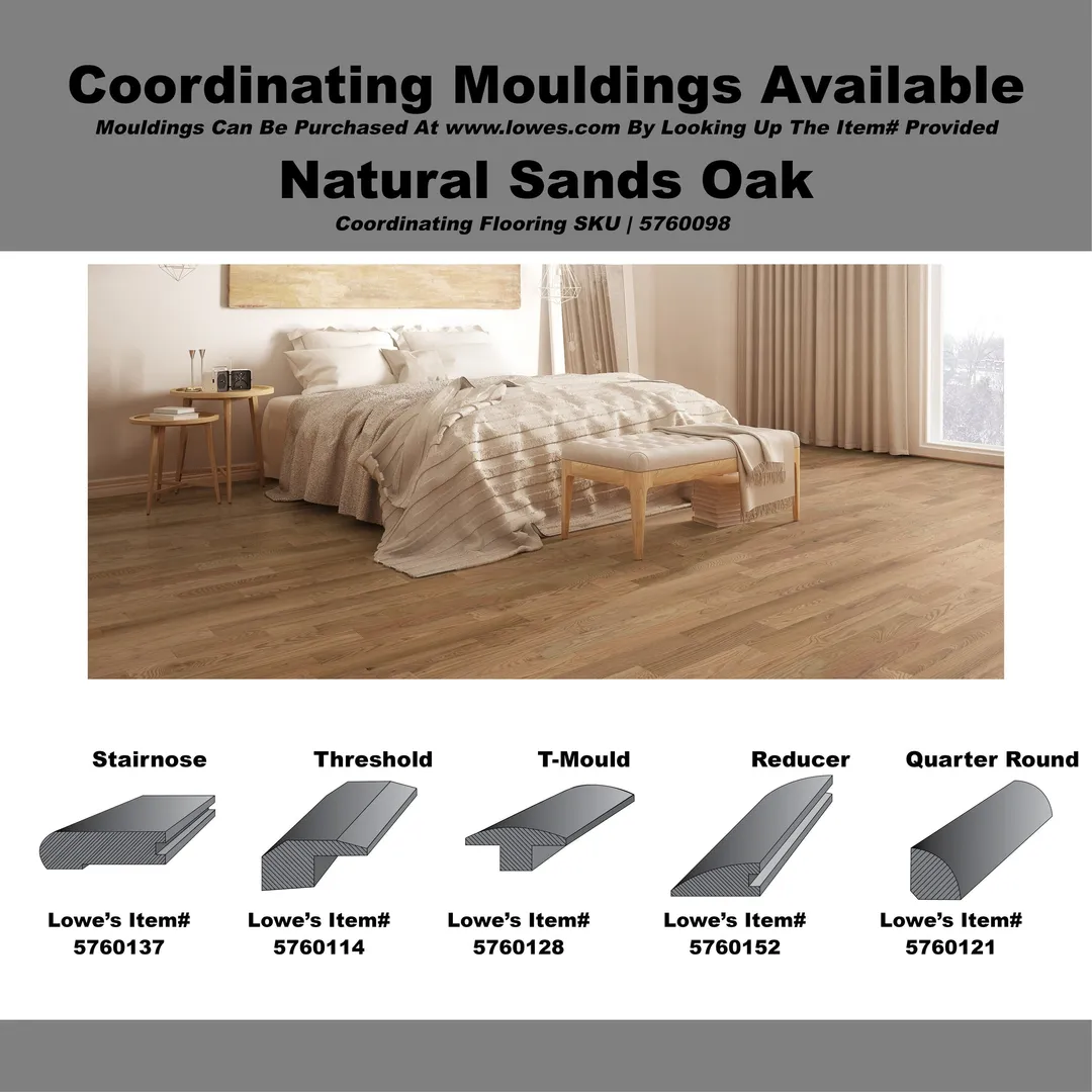 Green Leaf Natural Sands Oak 3/4-in T x 5-in W Smooth/Traditional Solid Hardwood Flooring ( 20-sq ft / Carton ), photo 5 of 5