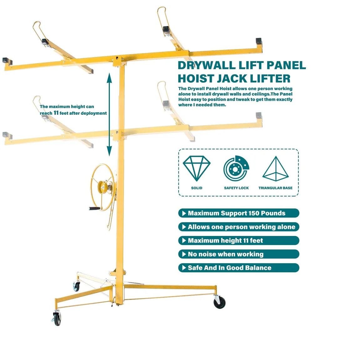 Maocao Hoom 11ft Drywall Lift 11-ft H x 116-in L x 35.5-in W Steel Drywall Lift, photo 7 of 11