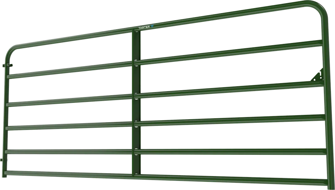 Tarter 4-ft H x 10-ft W Green Powder Over E-coat Steel Farm Corral Fence Gate, photo 5 of 6