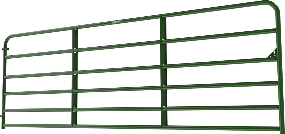 Tarter 4-ft H x 12-ft W Green Powder Over E-coat Steel Farm Corral Fence Gate, photo 5 of 6