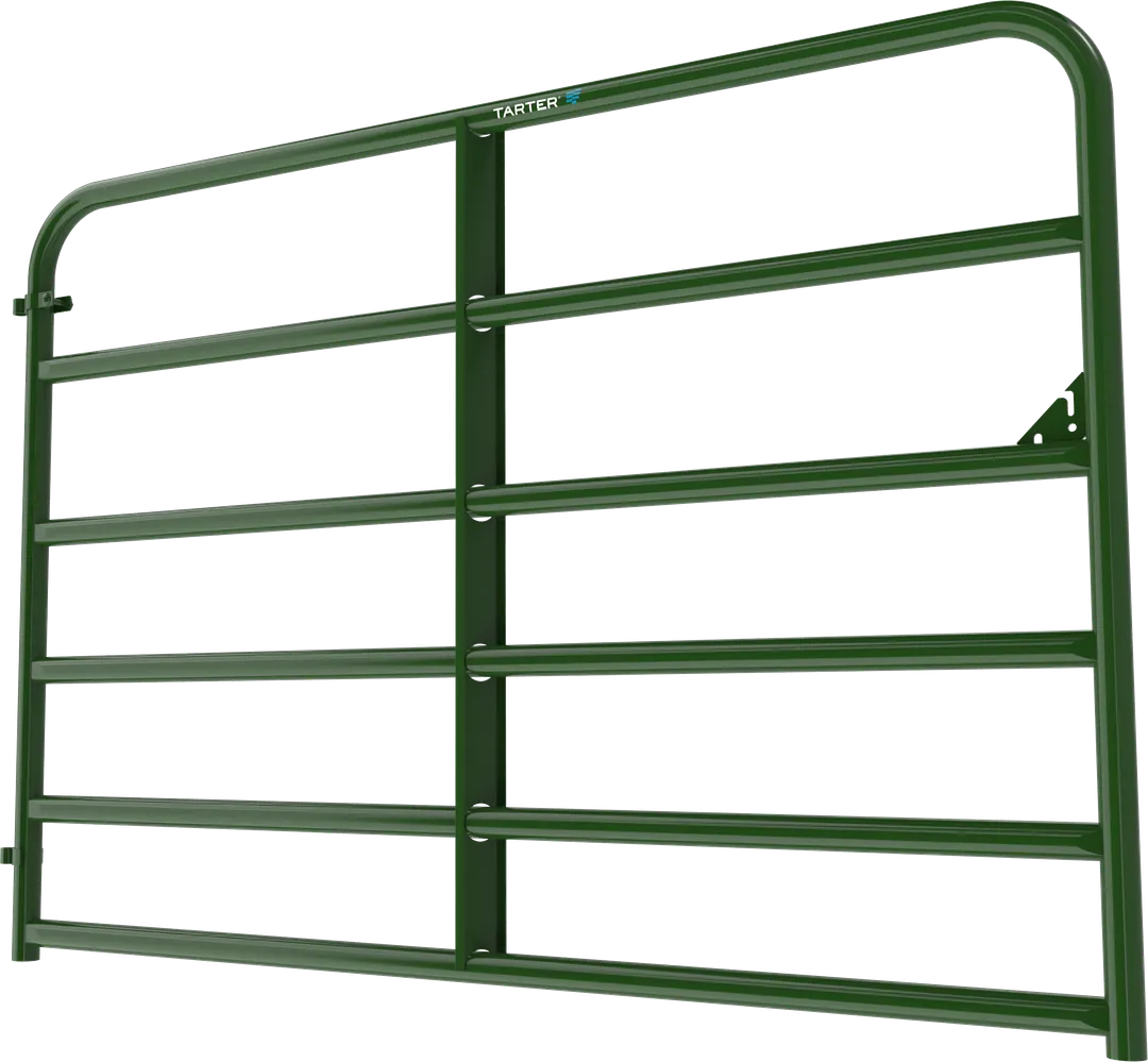 Tarter 4-ft H x 6-ft W Green Powder Over E-coat Steel Farm Corral Fence Gate, photo 2 of 3