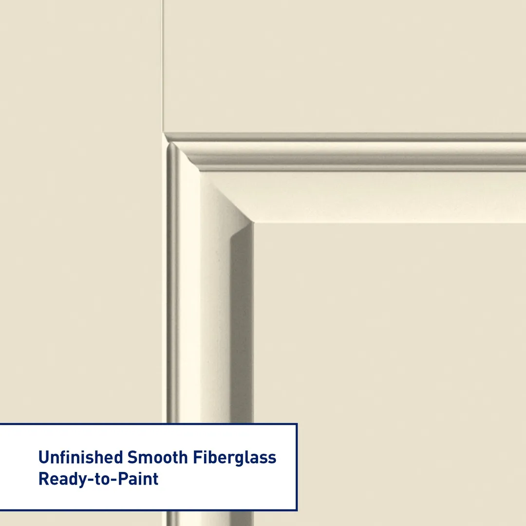 Therma-Tru Benchmark Doors 32-in x 80-in Fiberglass Craftsman Left-Hand Inswing Ready to Paint Unfinished Prehung Single Front Door, photo 7 of 12