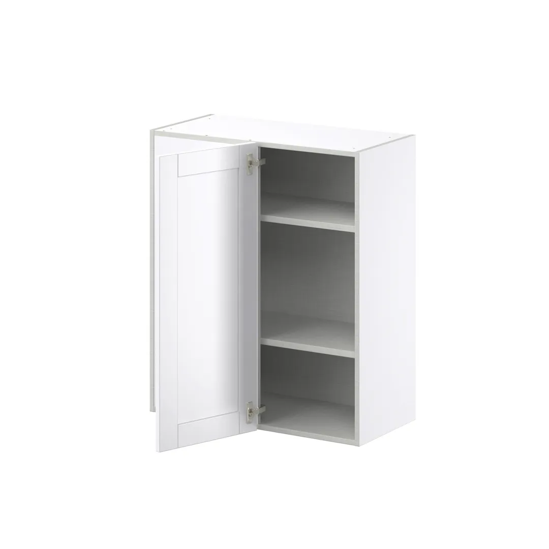 Hugo&Borg Rosemont 30-in W x 35-in H x 14-in D Glacier White Blind Wall Fully Assembled Cabinet (Recessed Panel Shaker Door Style), photo 6 of 14