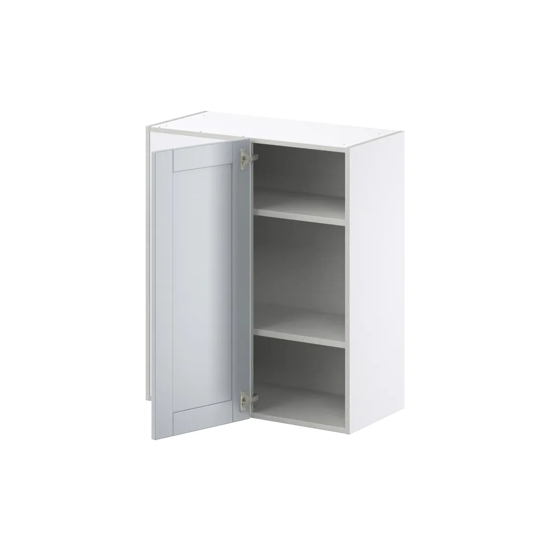 Hugo&Borg Charlesberg 30-in W x 35-in H x 14-in D Gray Blind Wall Fully Assembled Cabinet (Recessed Panel Shaker Door Style), photo 6 of 14