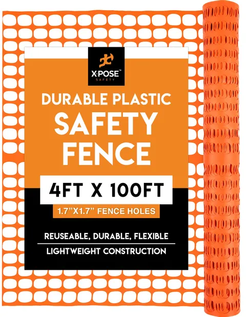 Orange PVC Bamboo Safety Fence
