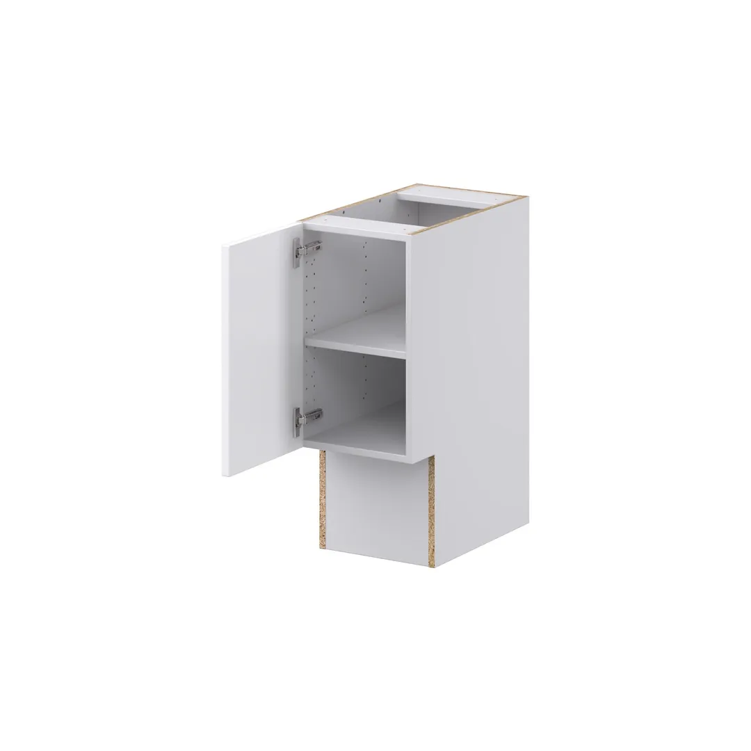Hugo&Borg Lasalle 12-in W x 34.5-in H x 21-in D Bright White Slab Base Fully Assembled Cabinet (Flat Panel Slab Door Style), photo 6 of 13