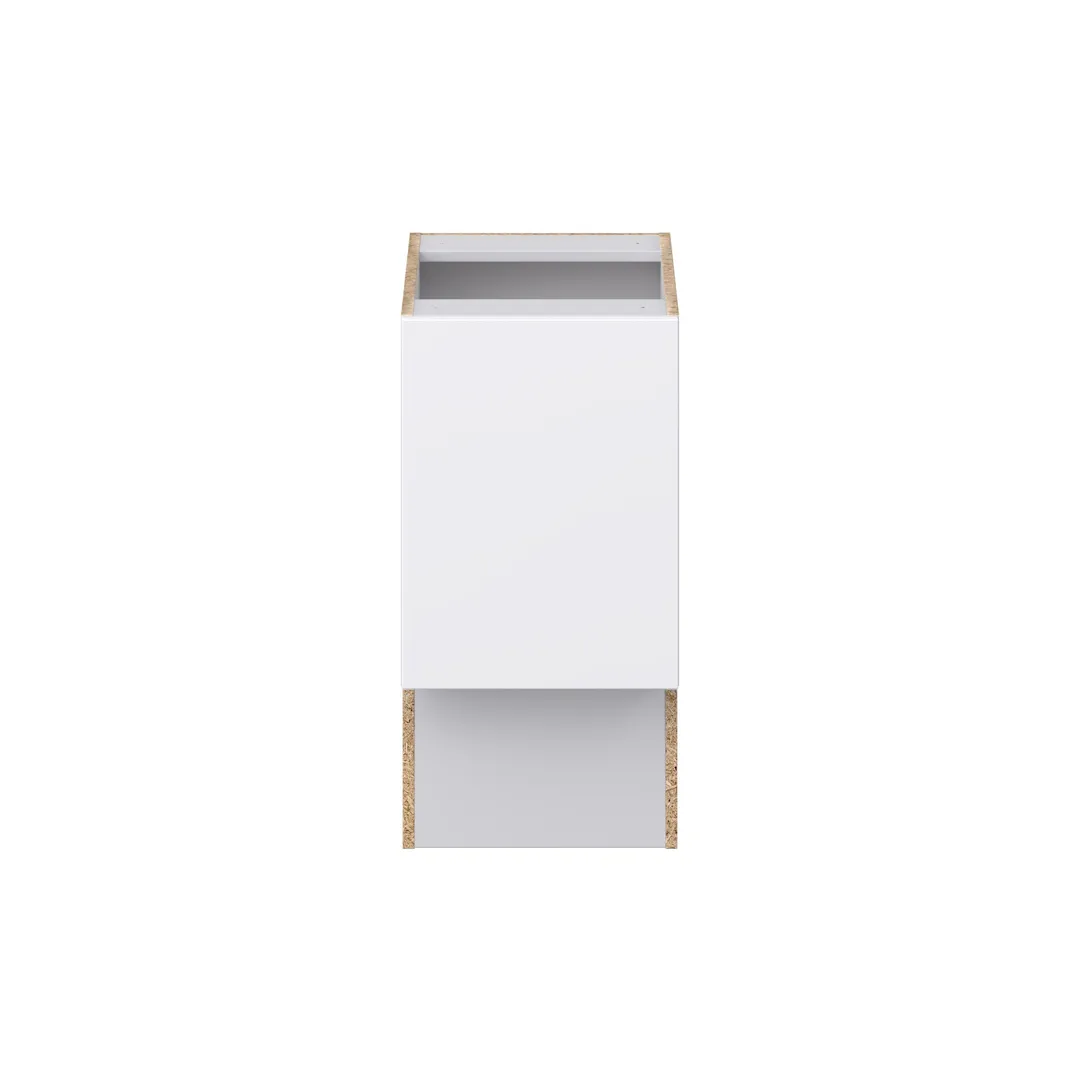 Hugo&Borg Lasalle 15-in W x 34.5-in H x 21-in D Bright White Slab Base Fully Assembled Cabinet (Flat Panel Slab Door Style), photo 7 of 13