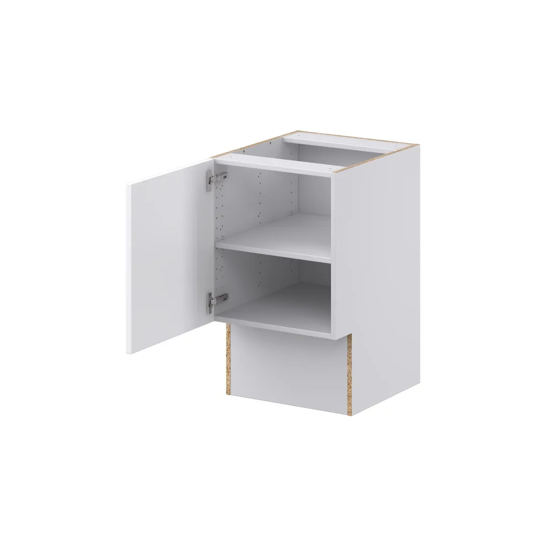 Hugo&Borg Lasalle 18-in W x 34.5-in H x 21-in D Bright White Slab Base Fully Assembled Cabinet (Flat Panel Slab Door Style), photo 6 of 13