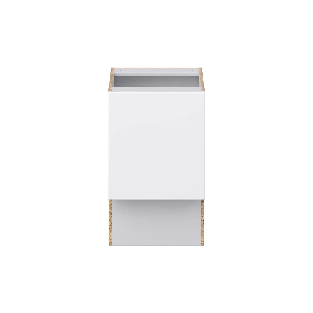Hugo&Borg Lasalle 18-in W x 34.5-in H x 21-in D Bright White Slab Base Fully Assembled Cabinet (Flat Panel Slab Door Style), photo 7 of 13