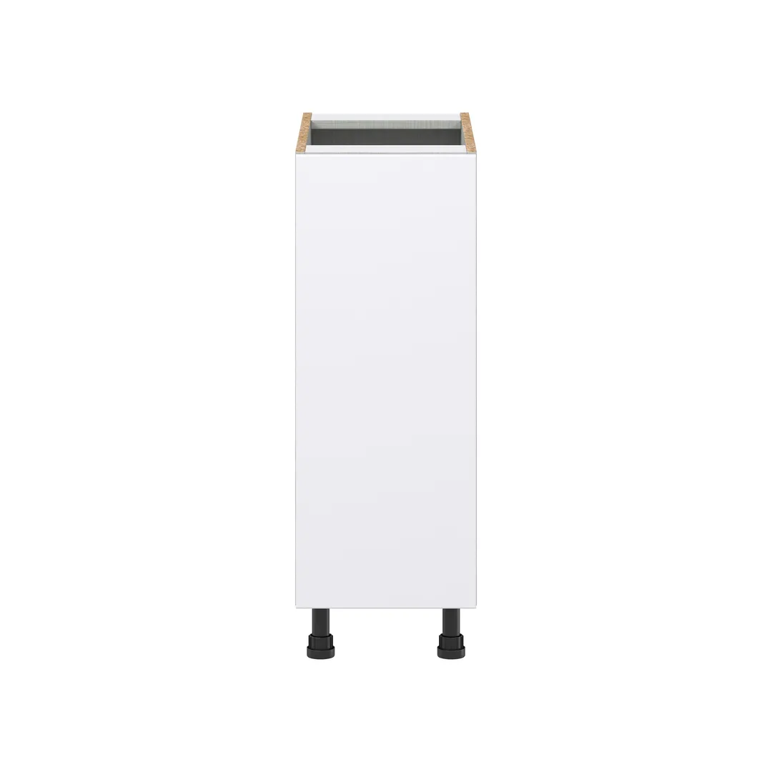 Hugo&Borg Lasalle 12-in W x 34.5-in H x 24-in D Bright White Slab Base Fully Assembled Cabinet (Flat Panel Slab Door Style), photo 7 of 13