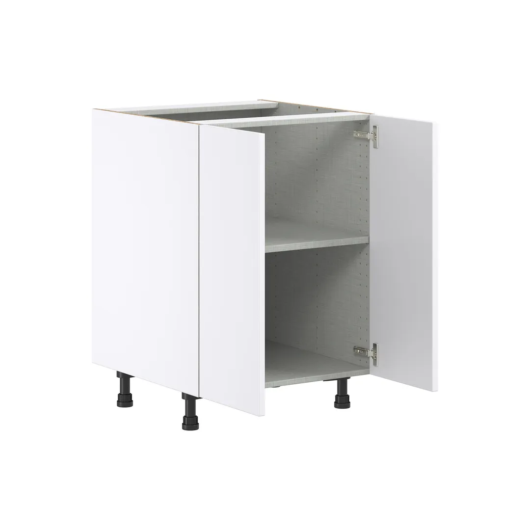 Hugo&Borg Lasalle 24-in W x 34.5-in H x 24-in D Bright White Slab Base Fully Assembled Cabinet (Flat Panel Slab Door Style), photo 6 of 13