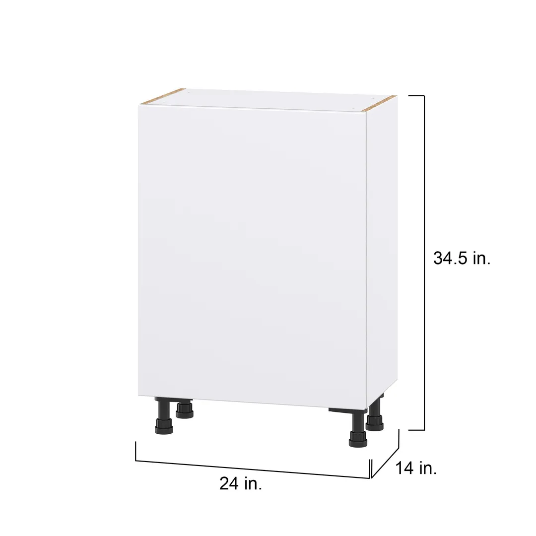 Hugo&Borg Lasalle 24-in W x 34.5-in H x 14-in D Bright White Slab 3-Drawers Base Fully Assembled Cabinet (Flat Panel Slab Style), photo 4 of 13