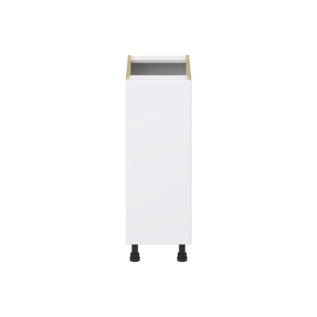 Hugo&Borg Lasalle 12-in W x 34.5-in H x 24-in D Bright White Slab 3-Drawers Base Fully Assembled Cabinet (Flat Panel Slab Style), photo 7 of 13