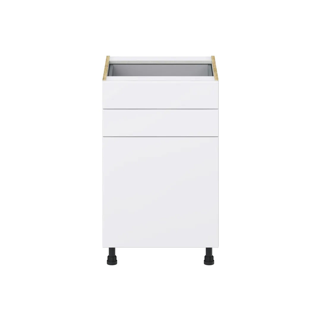 Hugo&Borg Lasalle 21-in W x 34.5-in H x 24-in D Bright White Slab 2-Drawers Base Fully Assembled Cabinet (Flat Panel Slab Style), photo 7 of 13