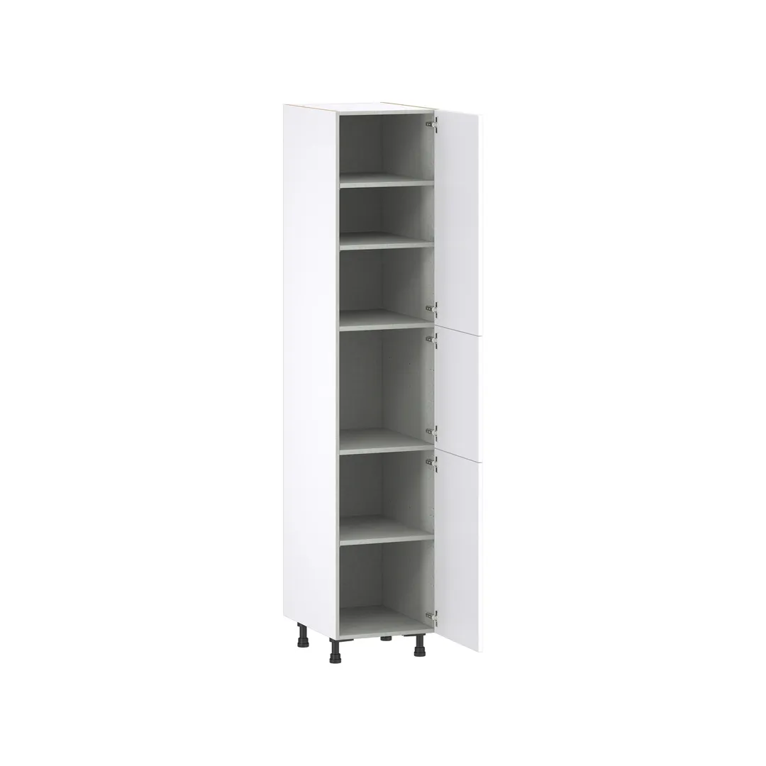 Hugo&Borg Lasalle 18-in W x 89.5-in H x 24-in D Bright White Slab Pantry Fully Assembled Cabinet (Flat Panel Slab Door Style), photo 6 of 13