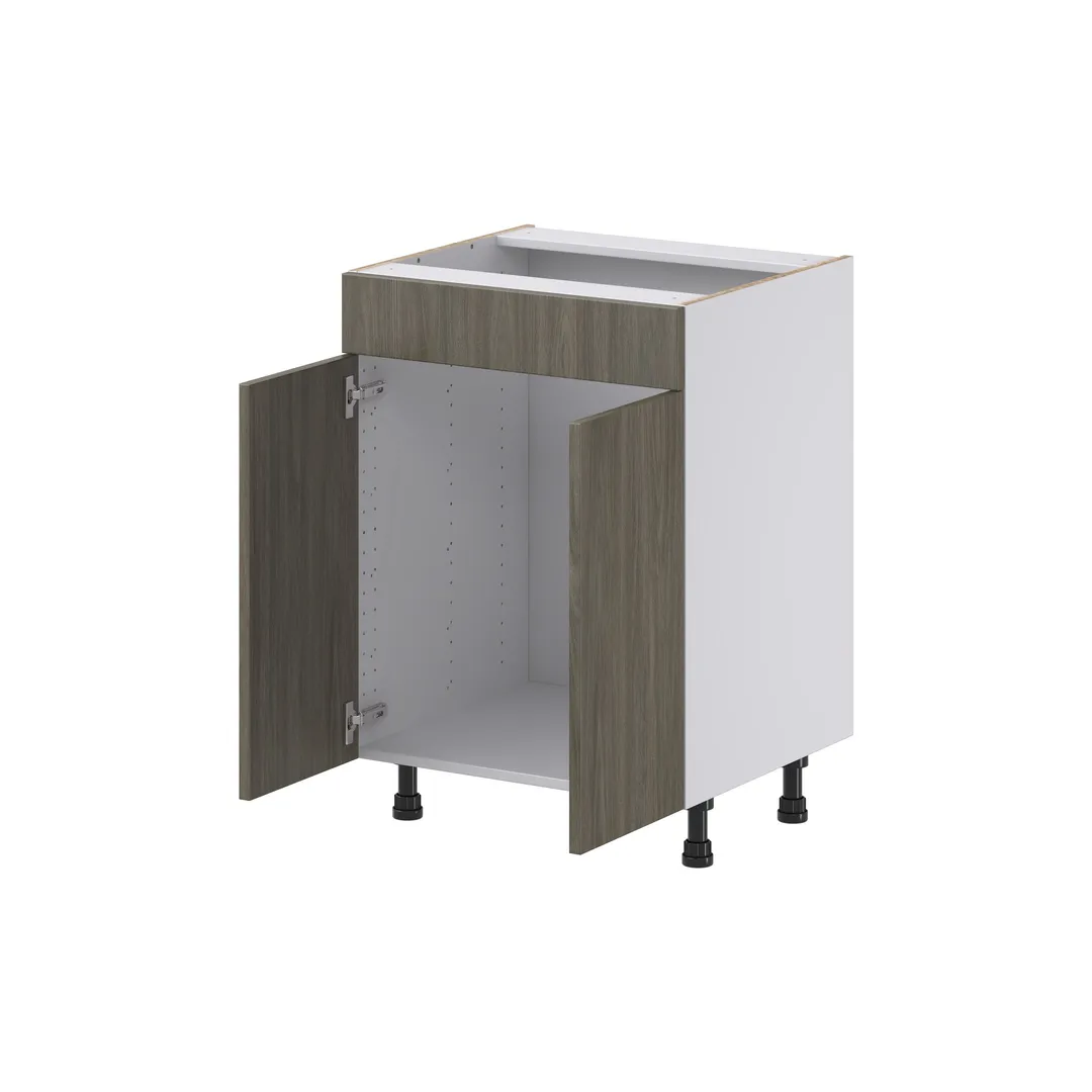 Hugo&Borg Savane 24-in W x 34.5-in H x 21-in D Textmel Sink Base Fully Assembled Cabinet (Flat Panel Slab Style), photo 6 of 9