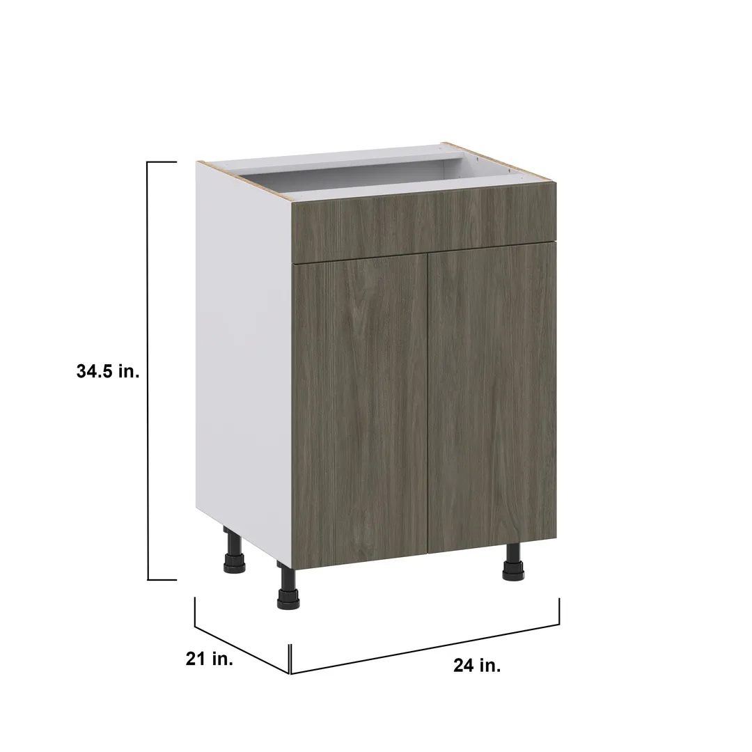 Hugo&Borg Savane 24-in W x 34.5-in H x 21-in D Textmel Sink Base Fully Assembled Cabinet (Flat Panel Slab Style), photo 4 of 9