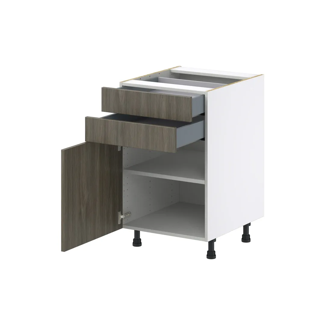 Hugo&Borg Savane 21-in W x 34.5-in H x 24-in D Textmel 2-Drawers Base Fully Assembled Cabinet (Flat Panel Slab Style), photo 6 of 9