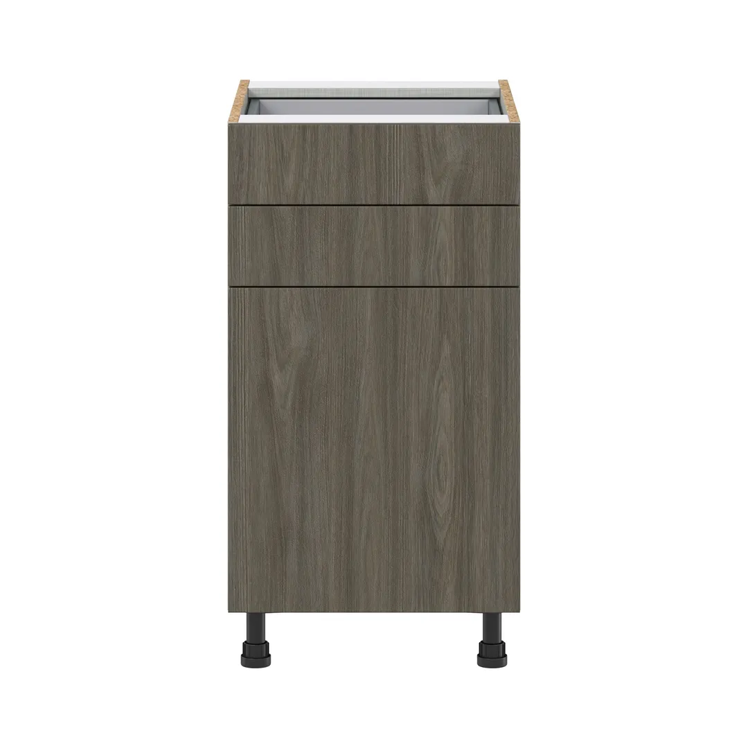 Hugo&Borg Savane 18-in W x 34.5-in H x 24-in D Textmel 2-Drawers Base Fully Assembled Cabinet (Flat Panel Slab Style), photo 7 of 9