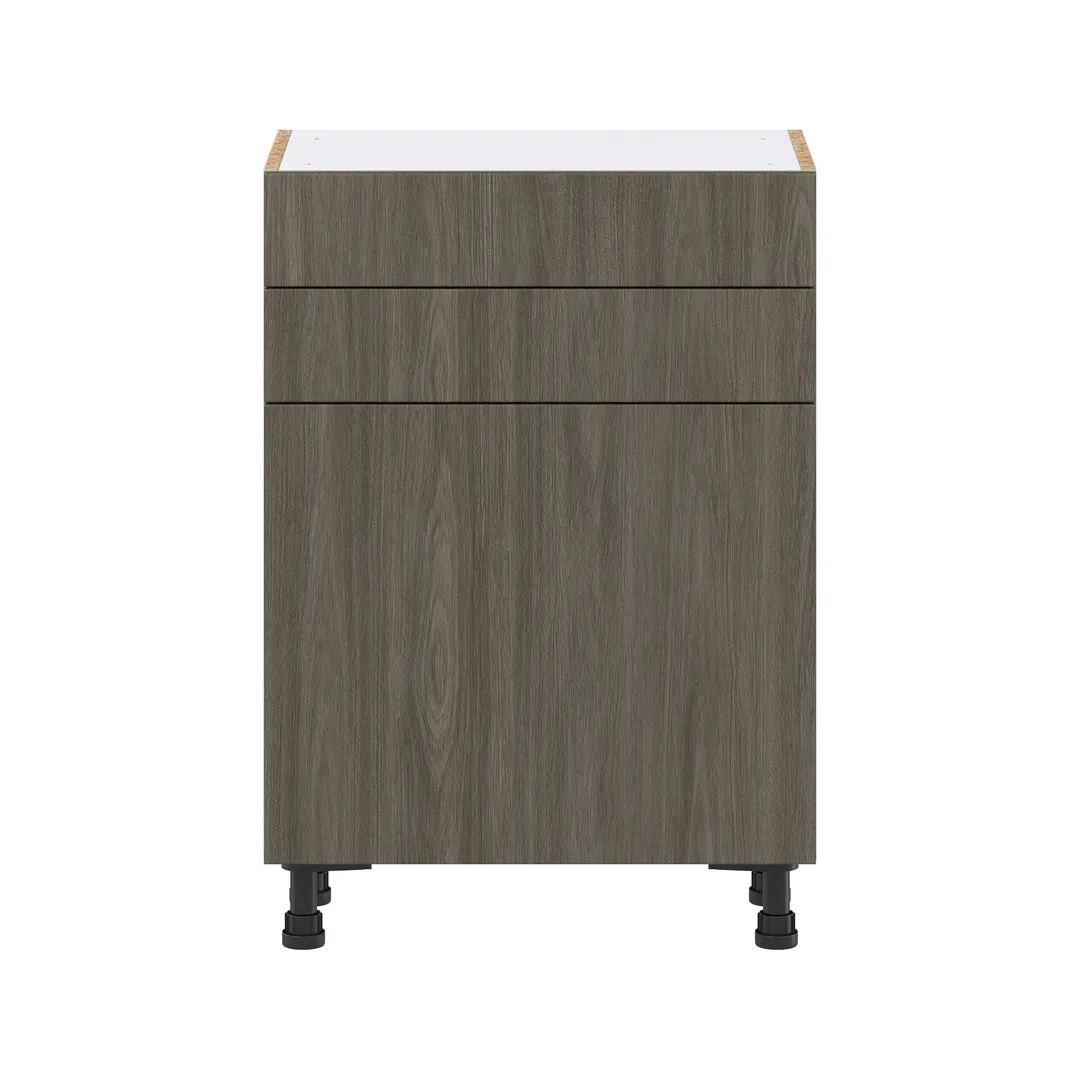 Hugo&Borg Savane 24-in W x 34.5-in H x 14-in D Textmel 2-Drawers Base Fully Assembled Cabinet (Flat Panel Slab Style), photo 7 of 9