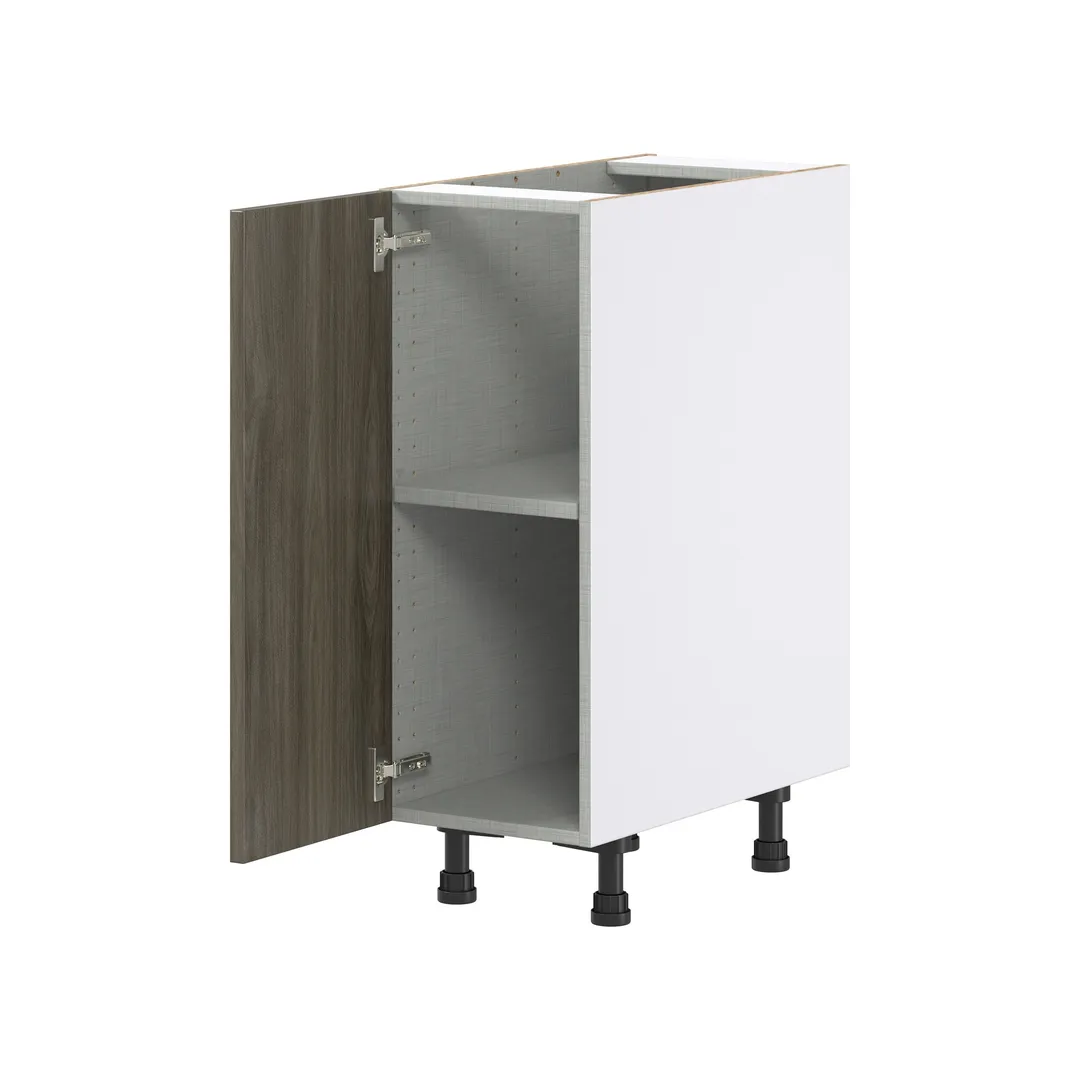 Hugo&Borg Savane 12-in W x 34.5-in H x 24-in D Textmel Base Fully Assembled Cabinet (Flat Panel Slab Door Style), photo 6 of 9
