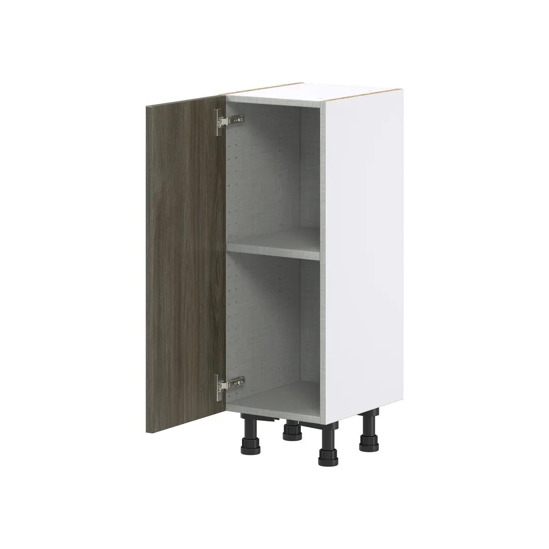 Hugo&Borg Savane 12-in W x 34.5-in H x 14-in D Textmel Base Fully Assembled Cabinet (Flat Panel Slab Door Style), photo 6 of 9