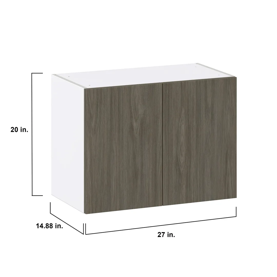 Hugo&Borg Savane 27-in W x 20-in H x 14-in D Textmel Wall Fully Assembled Cabinet (Flat Panel Slab Door Style), photo 4 of 9