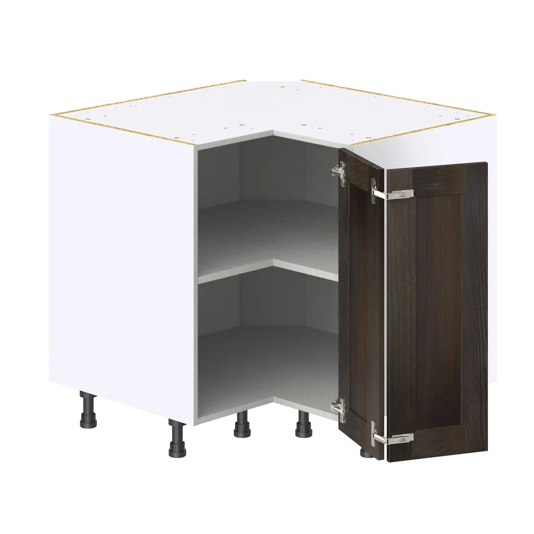 Hugo&Borg Montclaire 36-in W x 34.5-in H x 36-in D Wood L-shaped Corner Base Fully Assembled Cabinet (Recessed Panel Shaker Style), photo 6 of 11