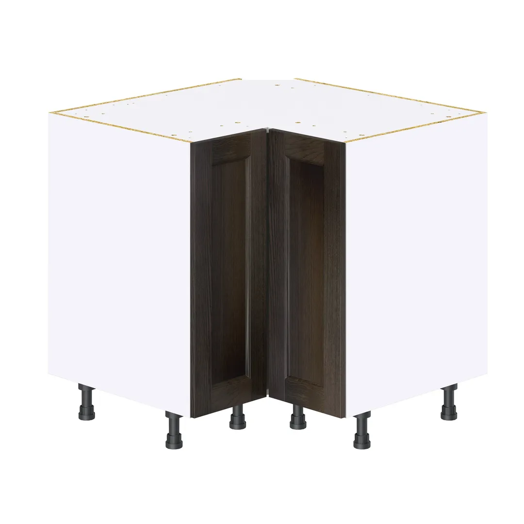 Hugo&Borg Montclaire 36-in W x 34.5-in H x 36-in D Wood L-shaped Corner Base Fully Assembled Cabinet (Recessed Panel Shaker Style), photo 7 of 11