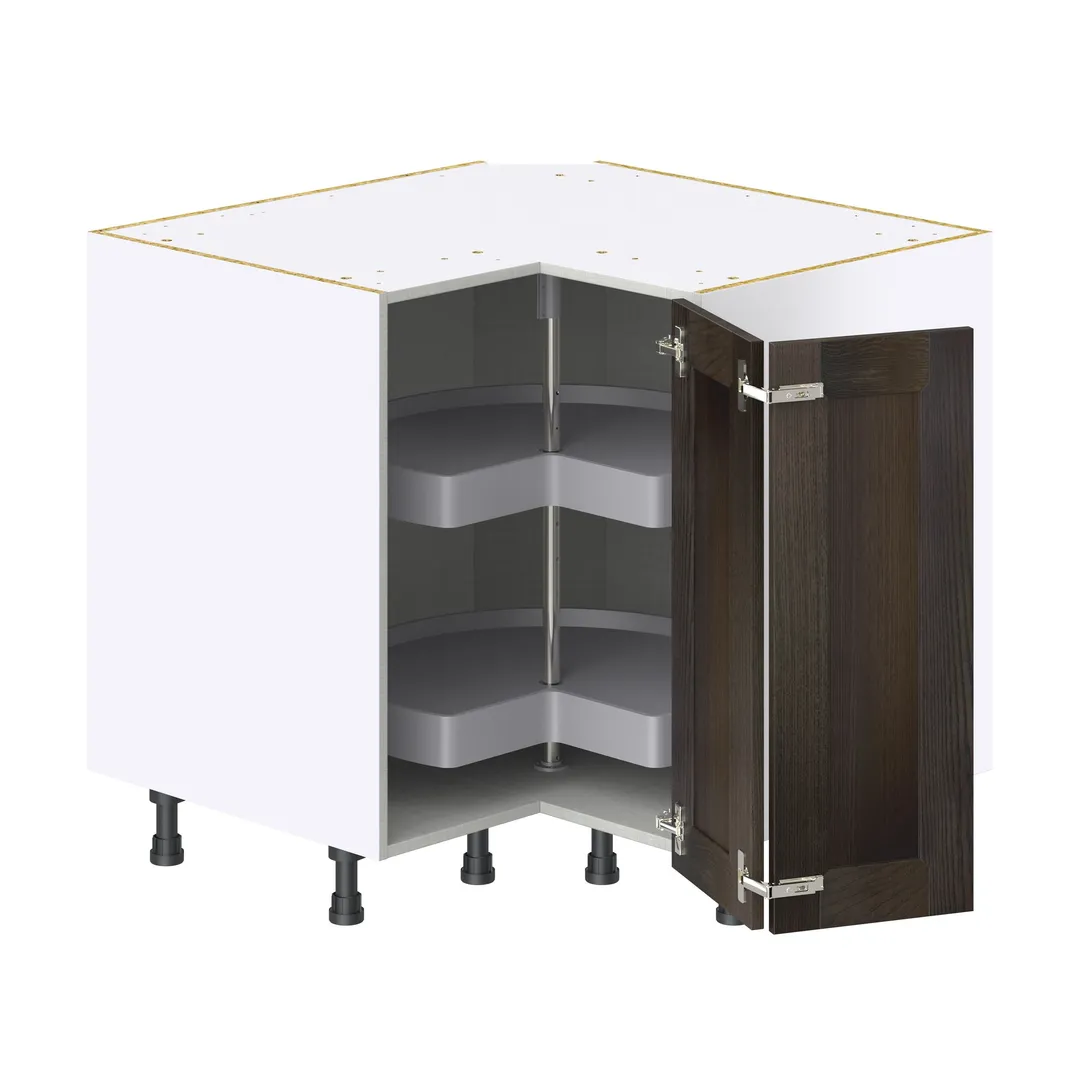 Hugo&Borg Montclaire 36-in W x 34.5-in H x 36-in D Wood Lazy Susan Corner Base Fully Assembled Cabinet (Recessed Panel Shaker Style), photo 4 of 11