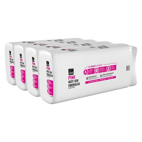 R-11 Kraft Faced Fiberglass Insulation Batts, 3.5 × 23 × 93 in