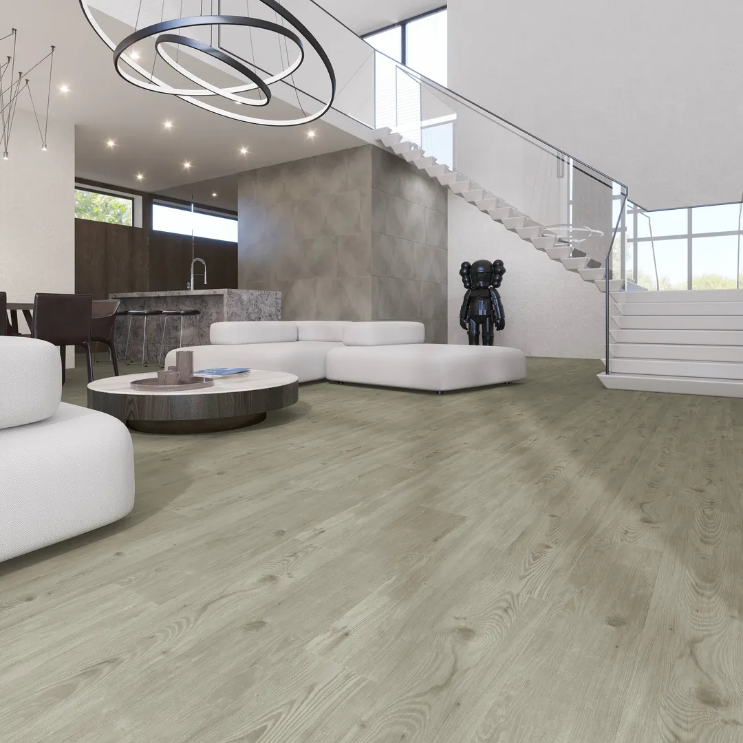 Lucida USA (Sample) GlueCore Pro Sky Gray Wood Look 28-mil Waterproof Glue Down Luxury Vinyl Plank, photo 4 of 12