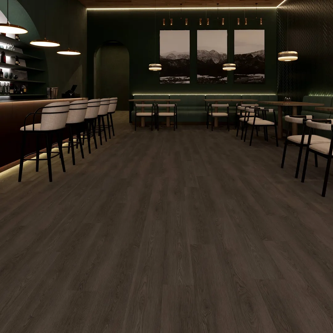Lucida USA (Sample) GlueCore Pro Chino Brown Wood Look 28-mil Waterproof Glue Down Luxury Vinyl Plank, photo 4 of 13